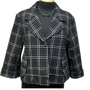 Madison Window Pane Print Jacket